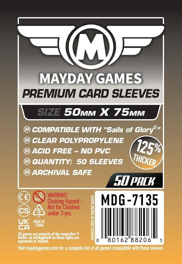 Mayday Games Through The Ages Game Accessory - Premium Card Sleeve Bundle