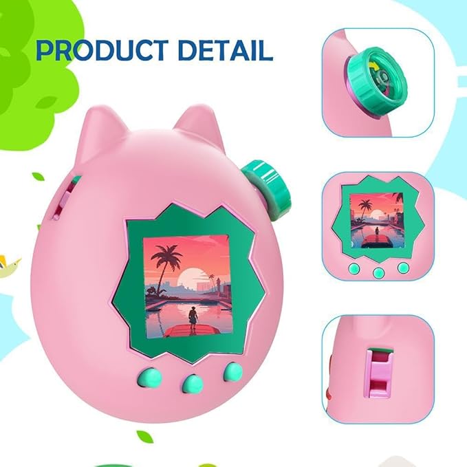 Protective Case for Tamagotchi Paradise, Cute Silicone Cover for Kids, Evolved Electronic Pet Toy Skin Shell Case, Soft Film Anti-Scratch, Ultra-Thin Full Protective Case Cover