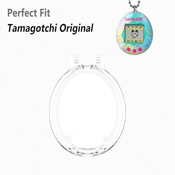 Geiomoo PC Case for Tamagotchi Original Digital Pet, Soft Flexible Scratch Resistant Protective Cover (Clear)