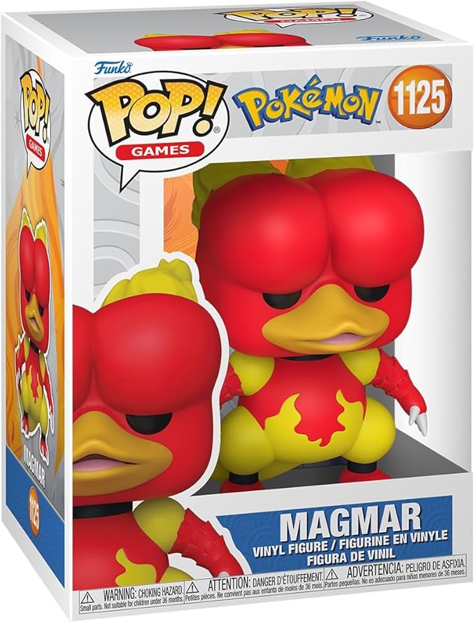 Funko Pop! Games: Pokemon - Magmar - Collectable Vinyl Figure - Gift Idea - Official Merchandise - Toys for Kids & Adults - Video Games Fans - Model Figure for Collectors and Display