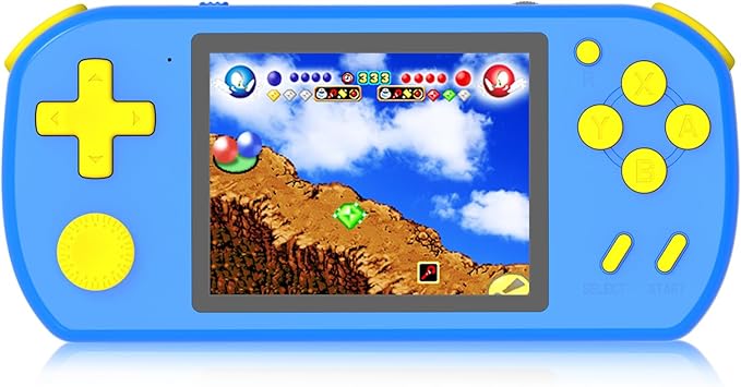 Great Boy Handheld Games for Kids with 218 Retro Video Game 3.0'' Color Screen Rechargeable Arcade Gaming Player,Birthday Xmas Gift (Blue)
