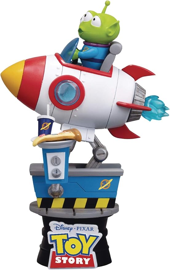 Beast Kingdom Toy Story: Alien Coin Ride Ds-036 D-Stage Series Statue, Multicolor