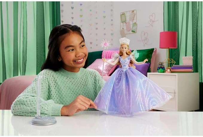 Mattel Universal Pictures' Wicked: for Good Deluxe Glinda Fashion Doll with Removable Outfit & 3 Accessories, Inspired by The Movie