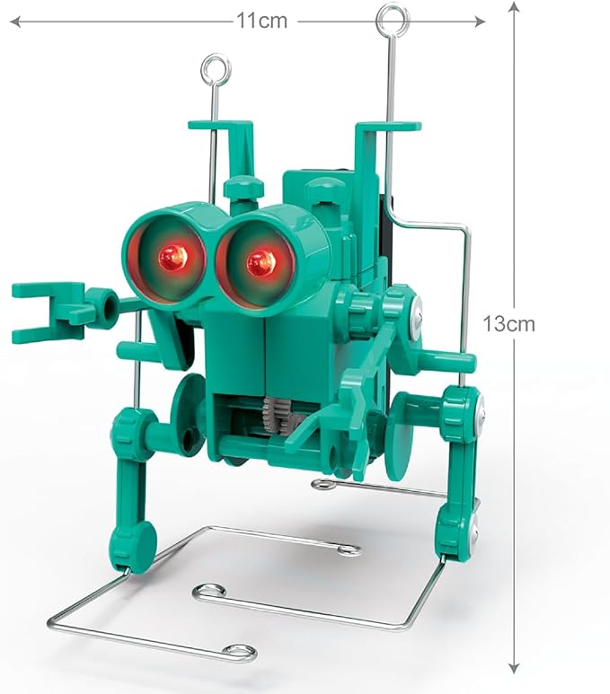 4M Kidz Robotix-Wacky Walking Robot, Science and Activity Kit for Boys and Girls 8-14 Years, STEM Kit, Educational Fun Science