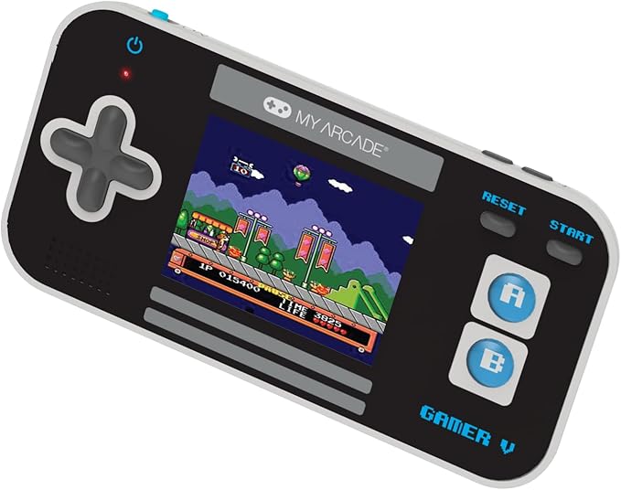 My Arcade Gamer V Classic-Blue: Portable Gaming Console with 220 Games, 2.5" Color Display, Pocket Size (DGUN-3919)