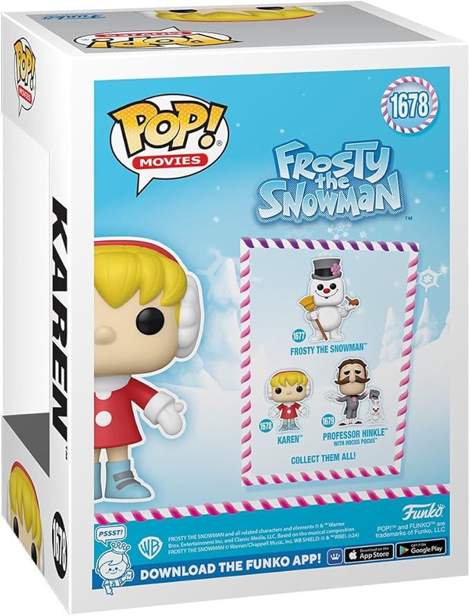 Funko Pop Movies: Frosty The Snowman - Karen - Frosty The Snowman - Collectable Vinyl Figure - Gift Idea - Official Merchandise - Toys for Kids & Adults - Cartoon/Animation Fans