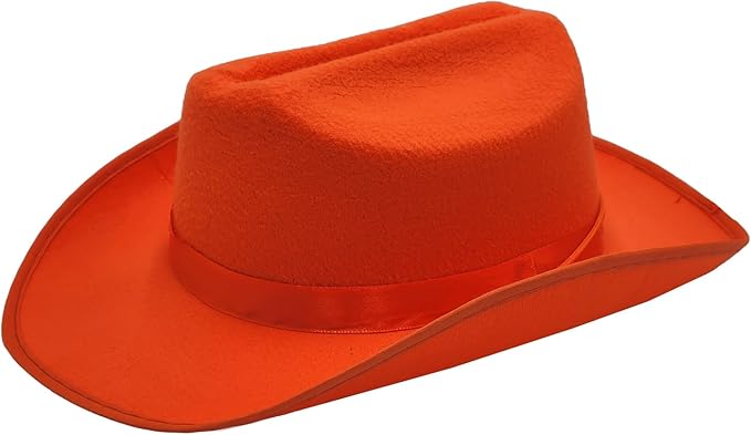 The Dreidel Company Cowboy Felt Western Hat, 22" Circumference Dress Up Costume Clothes for Kids, Pretend Play, Party Favors