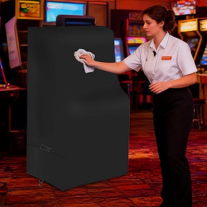 Arcade Machine Cover - Dust Proof Waterproof, Anti-UV Drawstring Closure, Durable Game Equipment Guard | Console Handle Protection Cover, Perfect For Adult Child Garden Backyard Indoor Shop Use