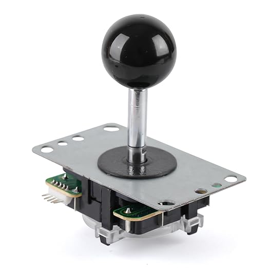 Umierke Arcade Game Machine Joystick for Home Use - High Precision Gaming Control，4 or 8 Way Mode Selectable，a black ball and a white ball