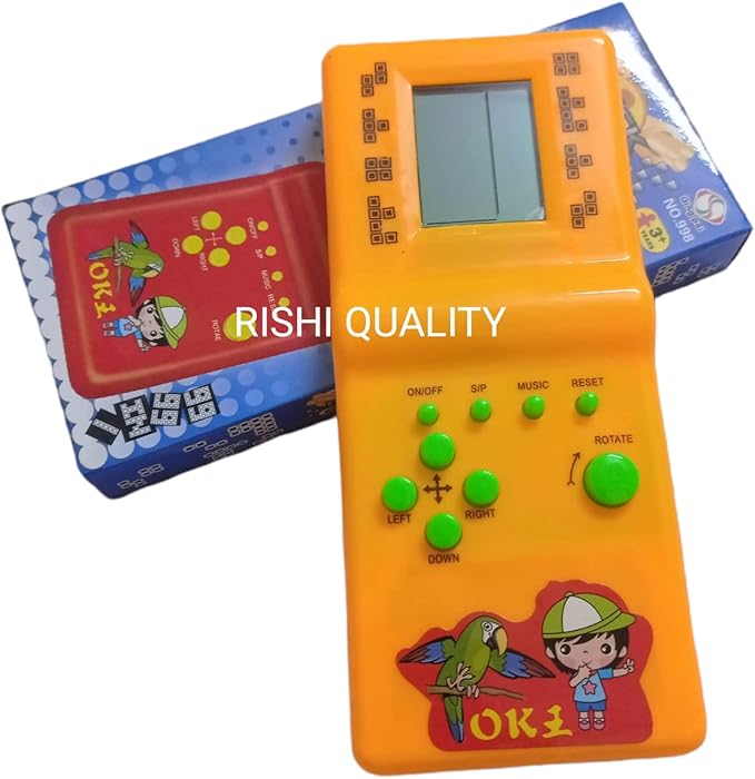 Rishi Quality Presents Handheld Brick Game for Kids, Little Kids 9999 in 1 Video Game. Video Game for Birthday Return Gift, Rakshabandhan Gift. (Colour May Vary)