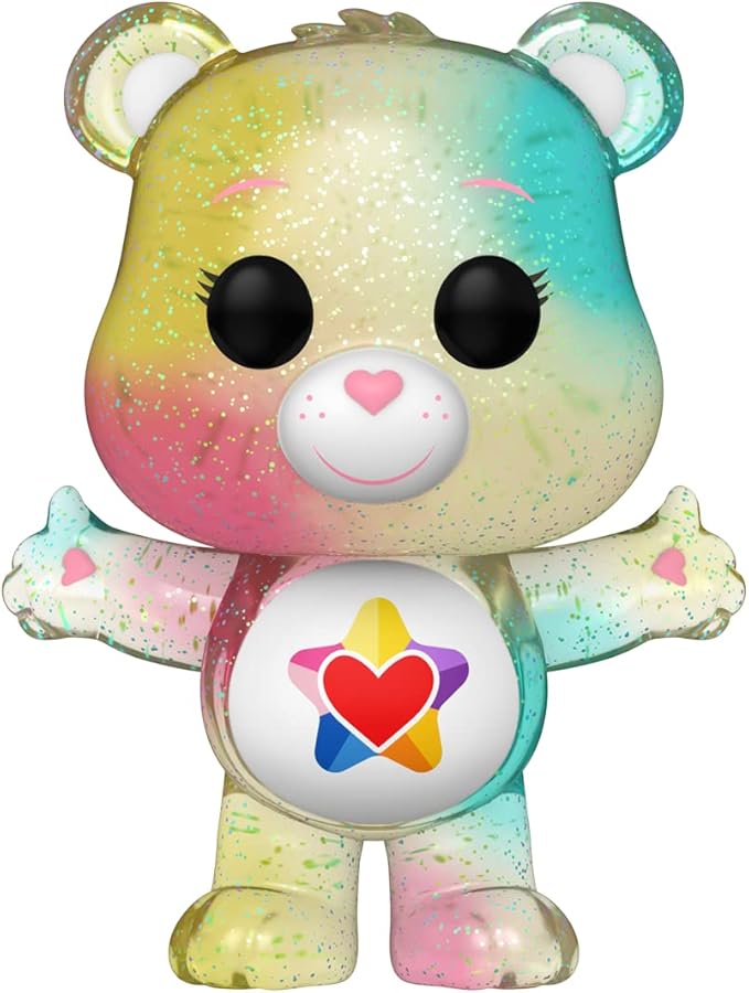 Funko Pop! Animation: Care Bears 40th Anniversary - True Heart Bear with Translucent Glitter Chase (Styles May Vary)