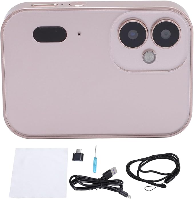 4K 64MP Digital Camera, Vlogging Camera with 3 Inch Touchscreen, Compact Cam for Photography Video Music, No SD Card Included