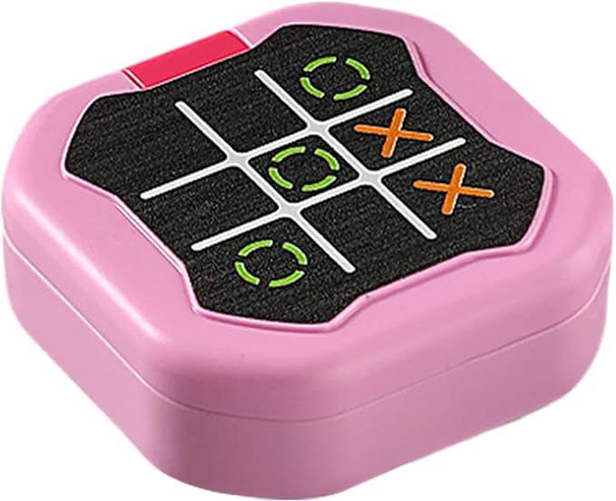 Electronic Puzzle Console Game - Handheld Brain Challenge Toy for Kids | LCD Screen with Interactive Logic Matching System, Portable Memory Training Device for Travel Entertainment 4.13x3.86x1.77 in