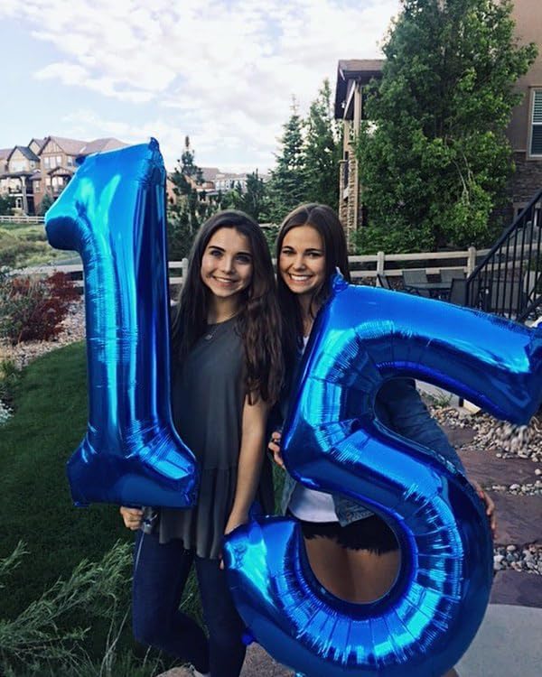 Navy Blue Number 15 Balloon 40 inch, 15 Number Balloons, 15th Navy Blue Birthday Decorations, 15 Year Old Girls Boys Blue Party Supplies