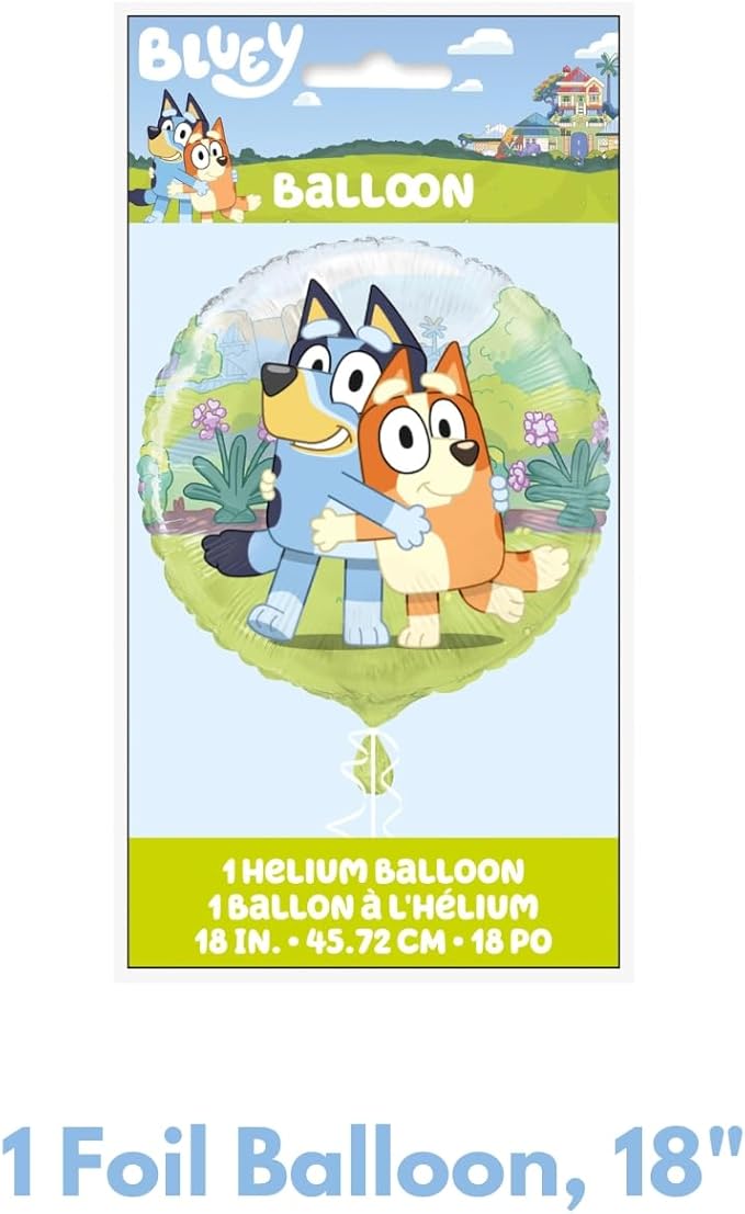 Unique Bluey Balloons Bundle - Bluey Themed Balloons Latex & Foil, with Checklist - Bluey Birthday Decorations, Bluey Party Supplies, Bluey Party Decorations