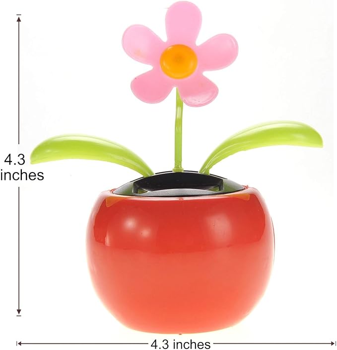 A and E Imports - Electronic Solar Flower Novelty Toy (Pink)