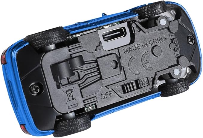 Mini RC Car with Camera, 1/64 Scale APP-Controlled Fully Proportional FPV Remote Control Racing Car with Gyro and Underbody Lighting, Gifts for Vehicle Lover