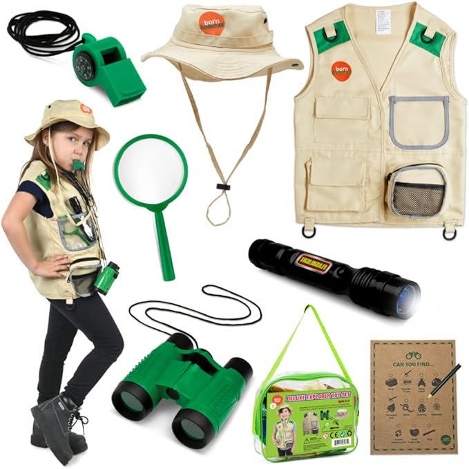 Born Toys Kids Costumes Set, 3-in-1 Dress Up & Pretend Play, Ages 3-7, Washable