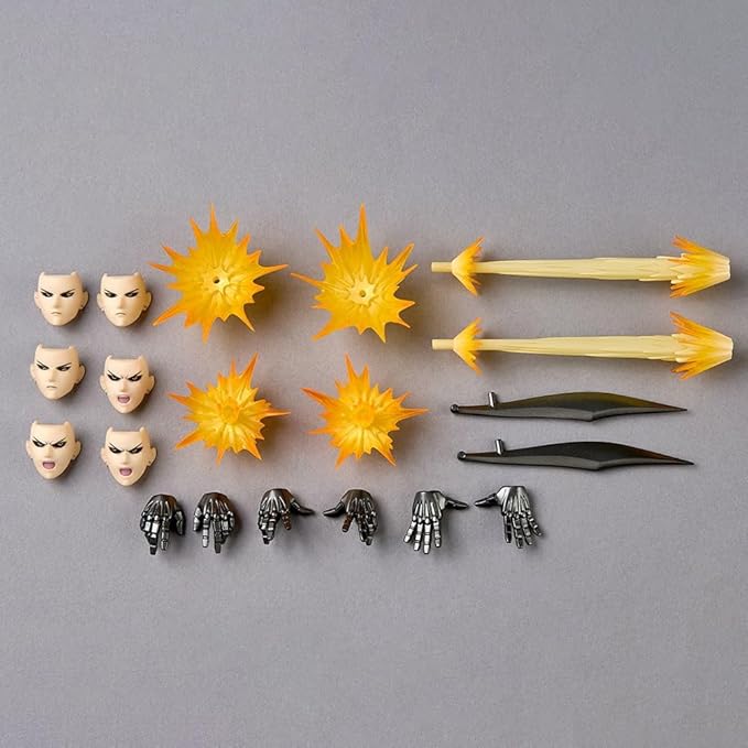 Genos Figurine Articulated Figure Anime Super Action Statue 5.9" Movable Replaceable Parts Genos Action Figure Collectibles Gift