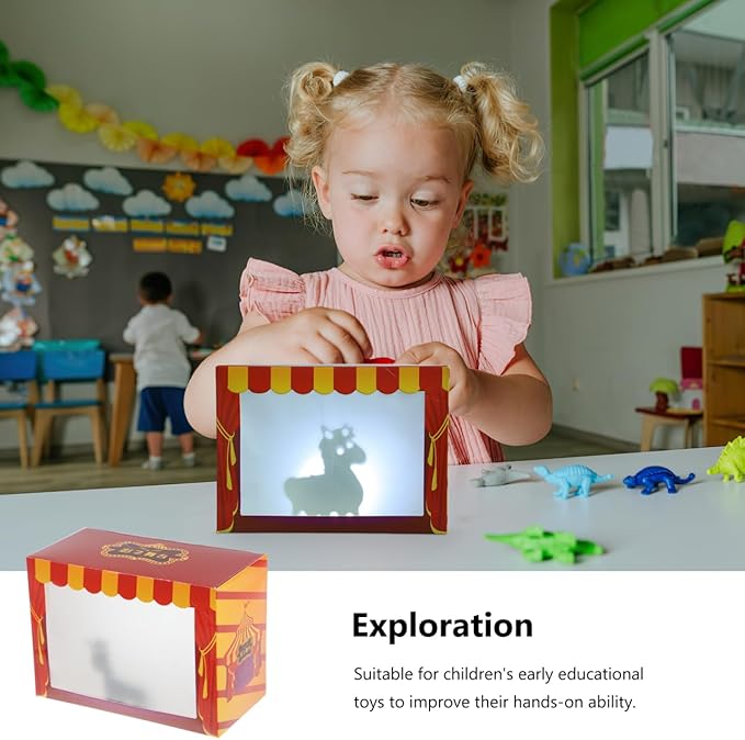 TOYANDONA DIY Puppet Show Craft Sets for Kids Puzzle 1 Set Mini Shadow Puppet Theater Shadow Puppets Puppet Theatre for Kids Puppets for Plaything DIY