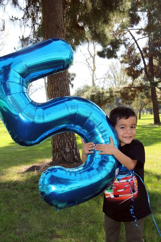 Navy Blue Number 18 Balloon 40 inch, 18 Number Balloons, 18th Navy Blue Birthday Decorations, 18 Year Old Girls Boys Blue Party Supplies