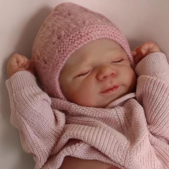 Anano Full Silicone Baby Doll-18 in Reborn Baby Dolls Silicone Full Body, Realistic Babys Doll Girl, Anatomically Correct Newborn Babys, Real Life Reborn Dolls with Accessories