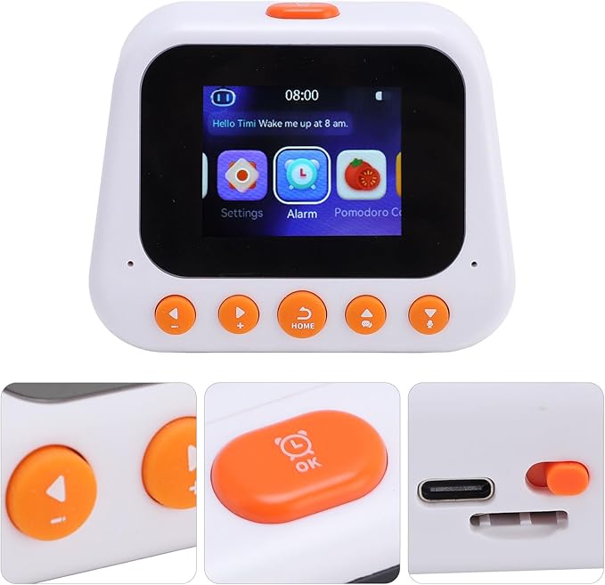 AI Intelligent Learning Robot, Voice Assistant Time Manager with Multifunctional Translation and Reminder, for Kids Early Education and Knowledge Exploration