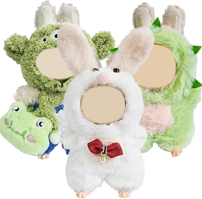 3 Pack Compatible for Labubu Clothes,17cm Doll Clothes Set,Luxury Designer Outfits,Cute Birthday Party Costumes,Valentines Day Gifts for Her Him,Stylish Fashion Wardrobe Accessories for 17cm Dolls