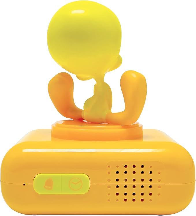 LEXiBOOK, Tweety, Tweety Night Light Alarm Clock, Sounds and Melodies, Backlit LCD Screen, Illuminated, Snooze, Yellow, RL800TW