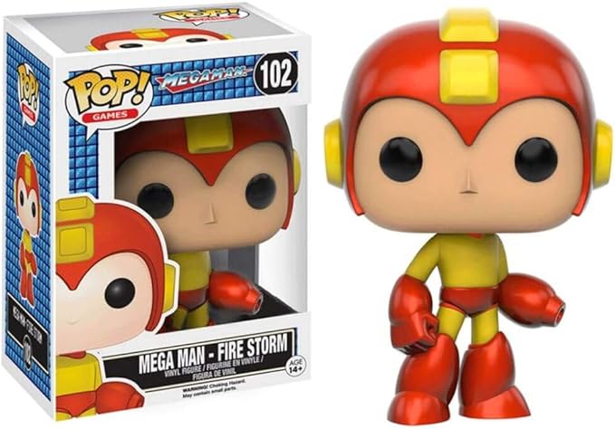 Funko Pop Games Mega Man Fire Storm Exclusive Variant Vinyl Figure