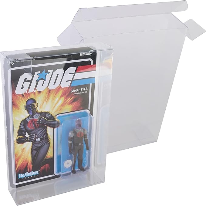 Platinum Protectors Action Figure Protector Case for 3.75" Carded New & Vintage SW or GI Joe Retail Box Display (5 pack)