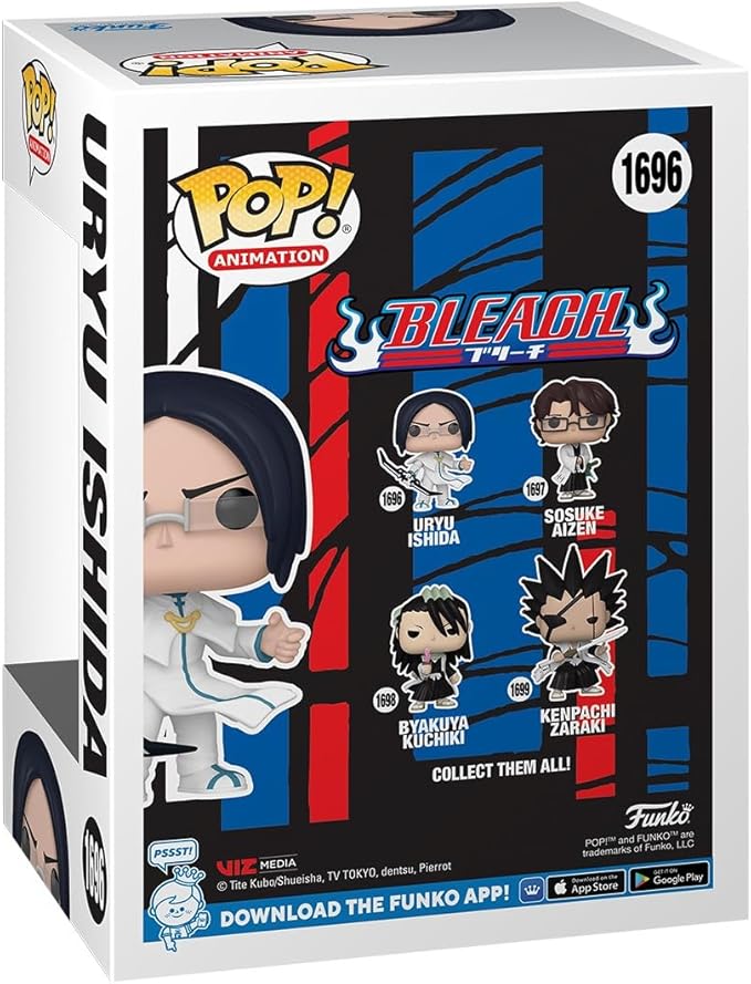 Funko POP Animation: Bleach - Uryu Ishida - 1/6 Odds for Rare Chase Variant - Bleach - Collectable Vinyl Figure - Gift Idea - Official Merchandise - for Kids & Adults - Anime Fans