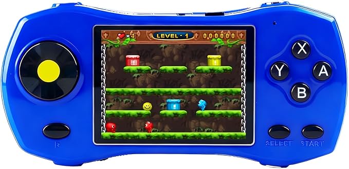 Children Game Console 3-inch Screen Sports car Design 250 64-bit Games TV Connectable Portable Video Games for Indoor/Outdoor/Travel Perfect Birthday/Holiday for Kids