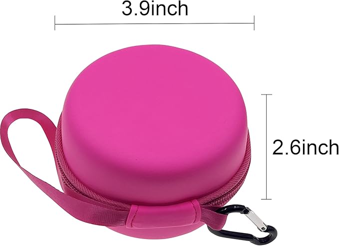 Hard Carrying EVA Case Compatible with Bitzee Digital Pet Interactive Virtual Toy, Storage Travel Holder for Bitzee Virtual Electronic Pets and Accessories (Case Only) (Pink)