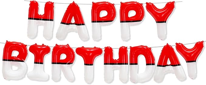 Happy Birthday Banner Balloons Foil Letters Signs Party Decorations Supplies for Boys Grils
