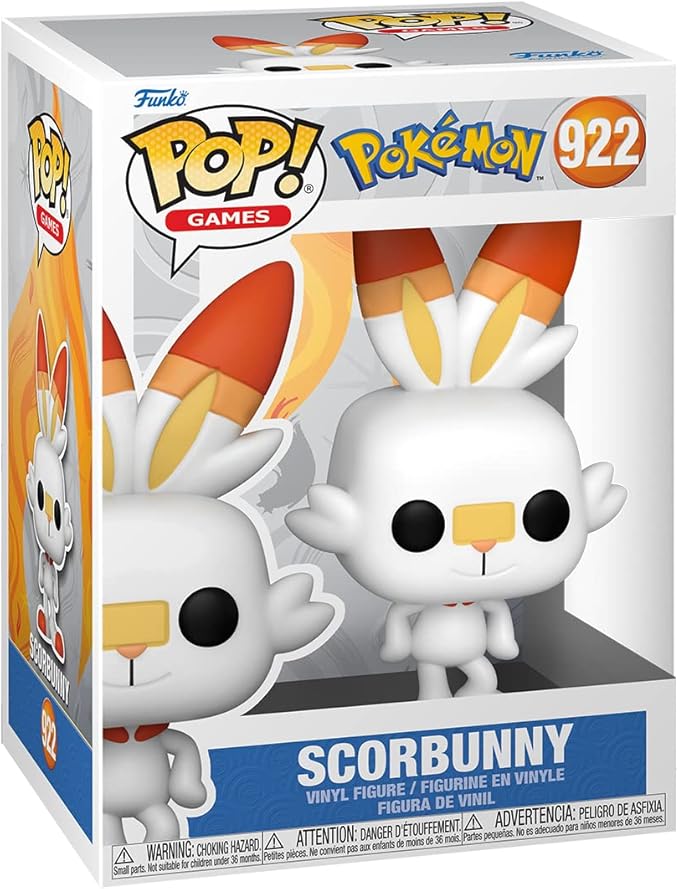Funko Pop Games: Pokemon - Scorbunny - Collectable Vinyl Figure - Gift Idea - Official Merchandise - Toys for Kids & Adults - Video Games Fans - Model Figure for Collectors and Display