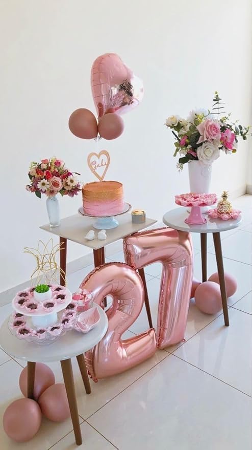 Balloon 50 Number, Foil 40 Inch Pastel Pink 50th Birthday Party Decoration for Men & Women, Big Number Balloons Party Supplies for Engagement Wedding Anniversary