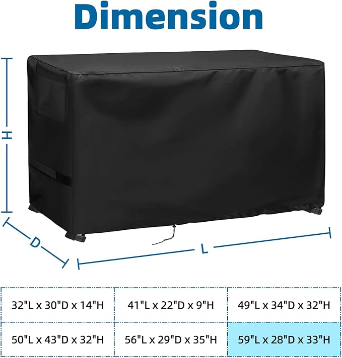 Game Table Cover for Best Choice 58in Mid-Size Arcade Style Air Hockey Table,Tabletop Arcade Machine Cover for Pool Tables,Dust Covers for Home,59.5"x28.5"x35"