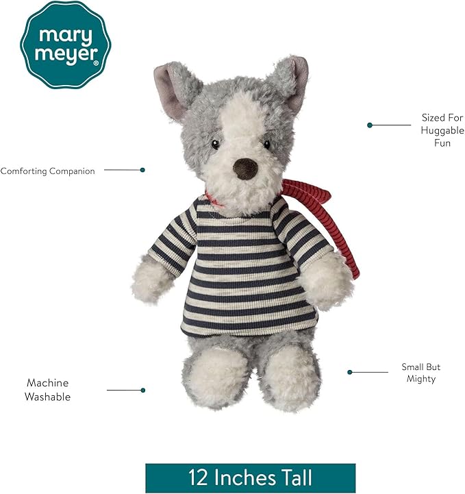 Mary Meyer Stuffed Animal Plush Soft Toy, 12-Inches, Grafton Tails Dog