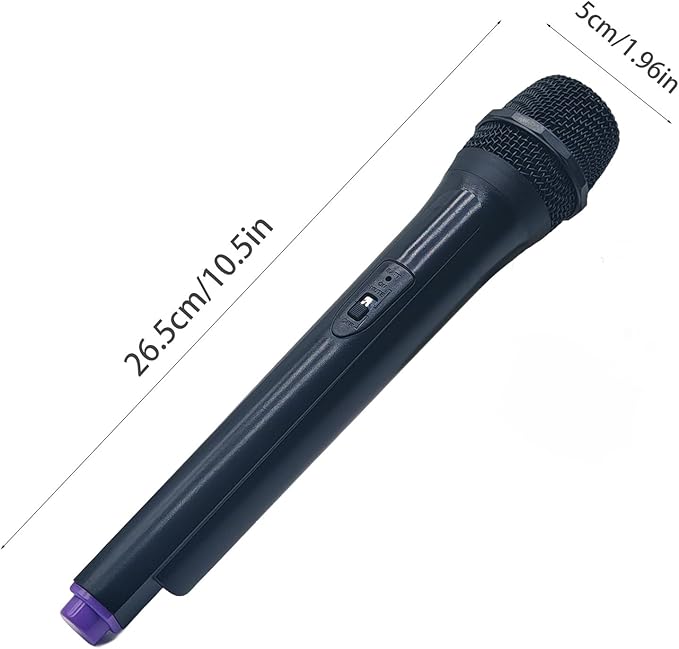 Microphone Prop - Realistic Plastic Mic for Karaoke Practice, Speech Training & Costume Performance