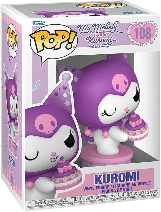 Funko Pop! Sanrio: Kuromi 20th Anniversary - Kuromi - Collectable Vinyl Figure - Gift Idea - Official Merchandise - Toys for Kids & Adults - Sanrio Fans - Model Figure for Collectors and Display