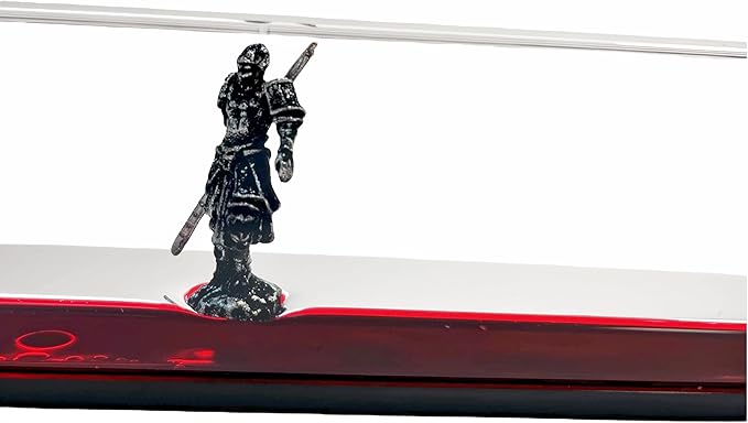 Honsheng Unsinkable Black Myth Wukong Action Figure Fun Toys Enthusiasts Acrylic Paperweight for Car Desk Decorations Liquid Wave Cruise Ship Fluid Drift Bottle Boat in a Box Toys (Silver)