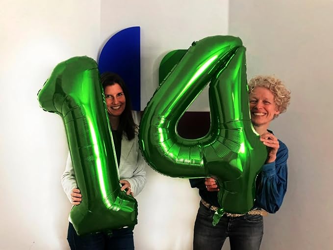 40 Inch Dark Green Number 3 Balloon, Giant 3 Number Balloons for 3rd Birthday Decorations, Party Supplies for Baby Boy Girl, Dark Green Party Decor