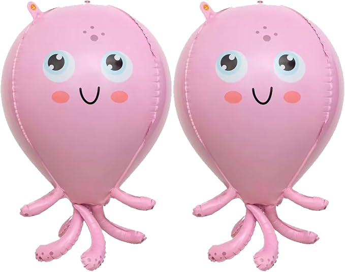 Octopus Balloons,2 PCS 28 Inch Under The Sea Balloons,Octopus Birthday Decorations,Octopus Party Decorations,Under The Sea Party Decorations