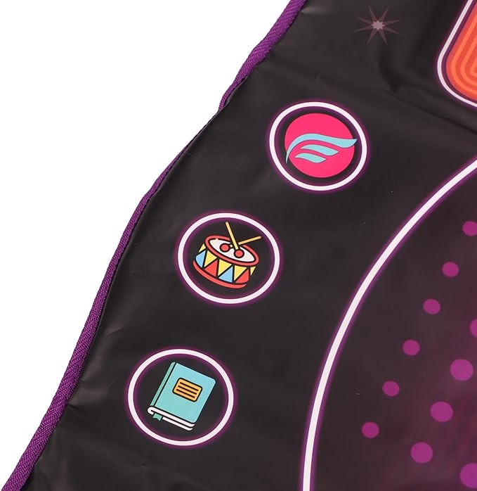 Electronic Dance Mat with Microphone, 4 Play Modes, Different Music, Anti-Slip, Improved Coordination, Kids Dance Mat (Lighting Type)
