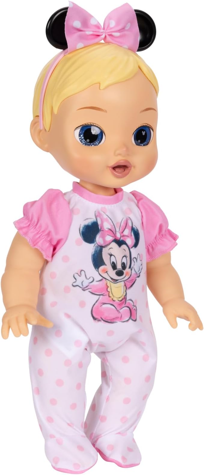 13-Inch Interactive Baby Doll – Magical Lights, Sounds, Music & Wand – Minnie-Inspired Nurturing Doll with Accessories – Multiple Skin Tones, Eye Colors – Ages 2 and Up