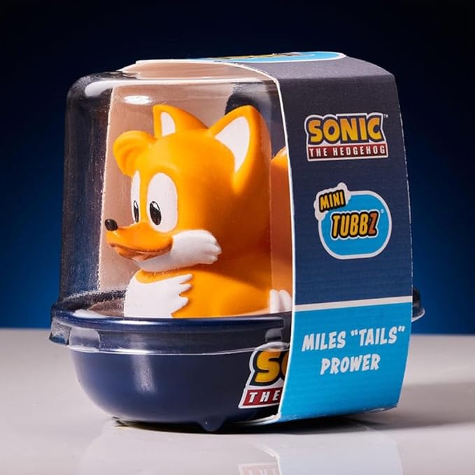 TUBBZ Mini Tails Collectible Vinyl Rubber Duck Figure - Official Sonic The Hedgehog Merchandise - Kids TV, Movies & Video Games