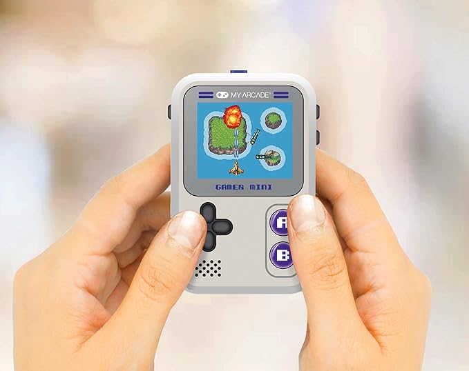 My Arcade Gamer Mini Classic-Purple: Games for Kids, Miniature Handheld Gaming System Packed with 160 Games, 1.8'' Color Display (DGUN-3924), Small