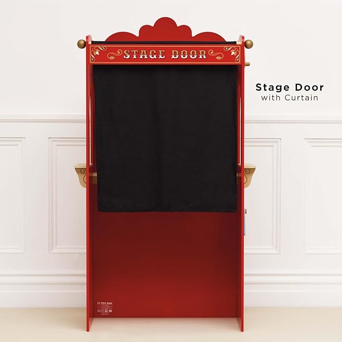 Le Toy Van - Wooden Educational Puppet Theatre | Kids Role Play Toy | Great As A Gift - Suitable for 3 Years + (TV333)