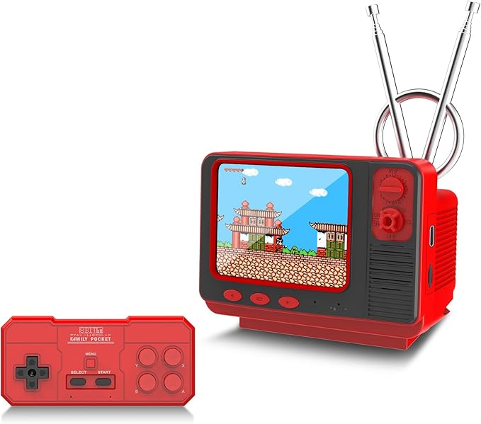 Retro Game Console - JALECO + 168 Classic Games, 2.4G Wireless 2-Player, 3.0 Inch IPS Screen, TF Card Expansion, Great for Kids